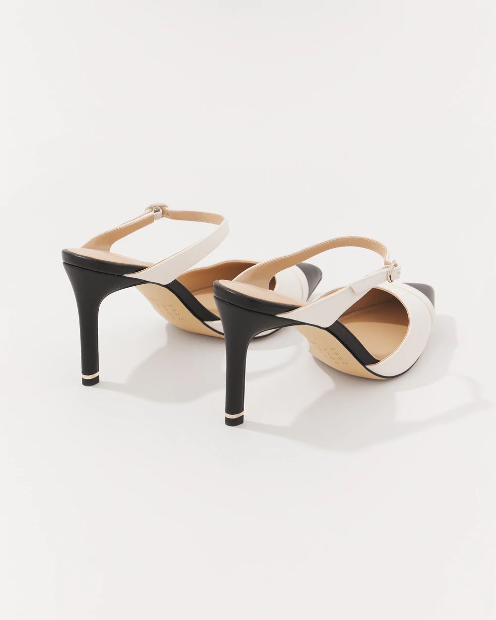 Contrast Cap Toe Pump | White House Black Market
